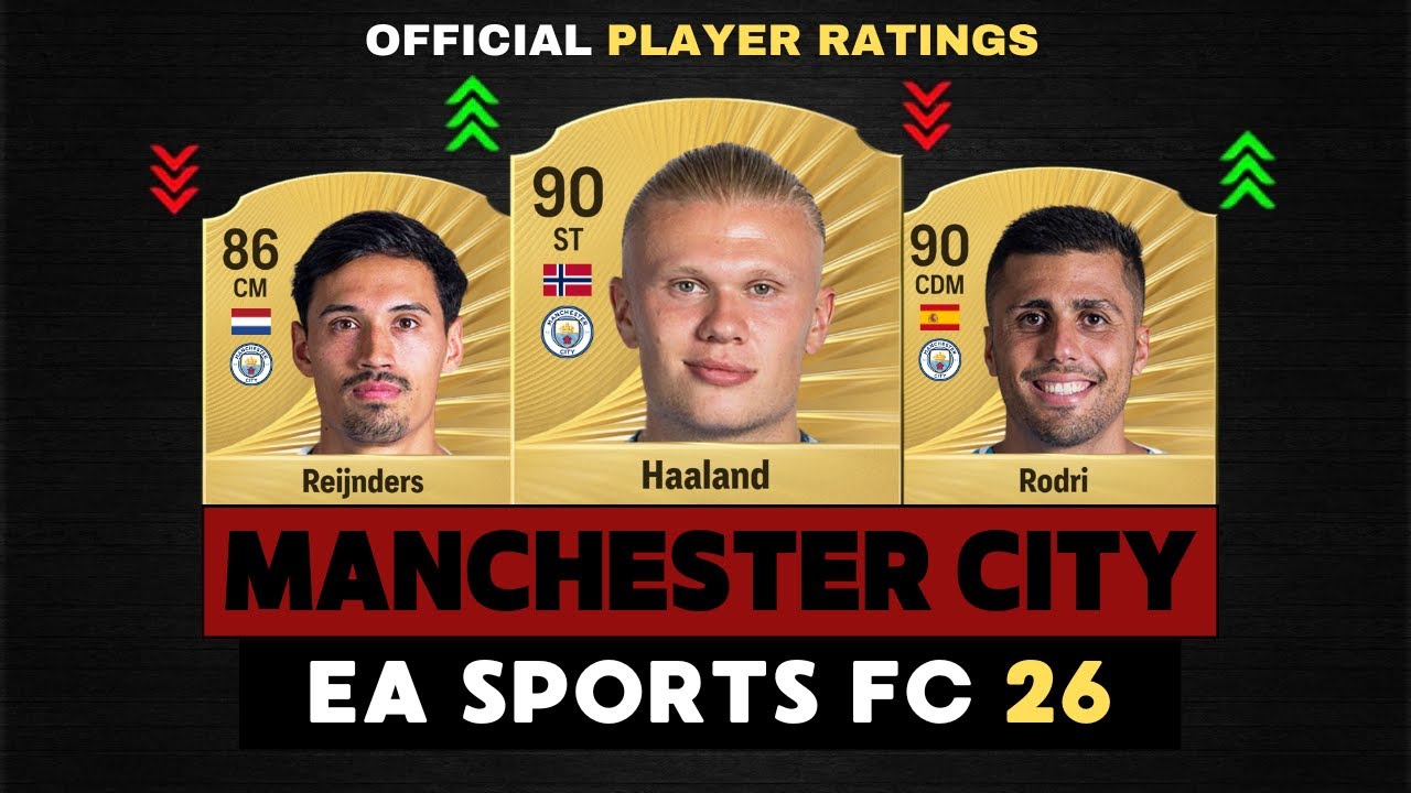 ریتینگ بازیکنان منچسترسیتی در fc 26