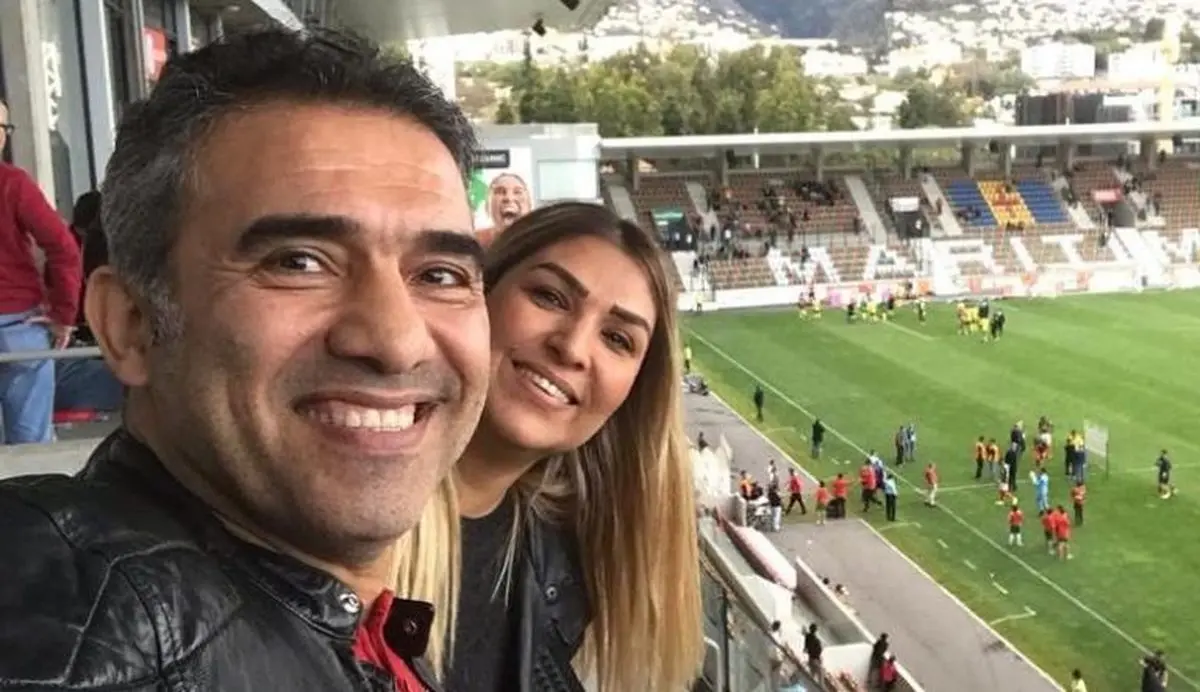 عکس احمدرضا عابدزاده و همسرش