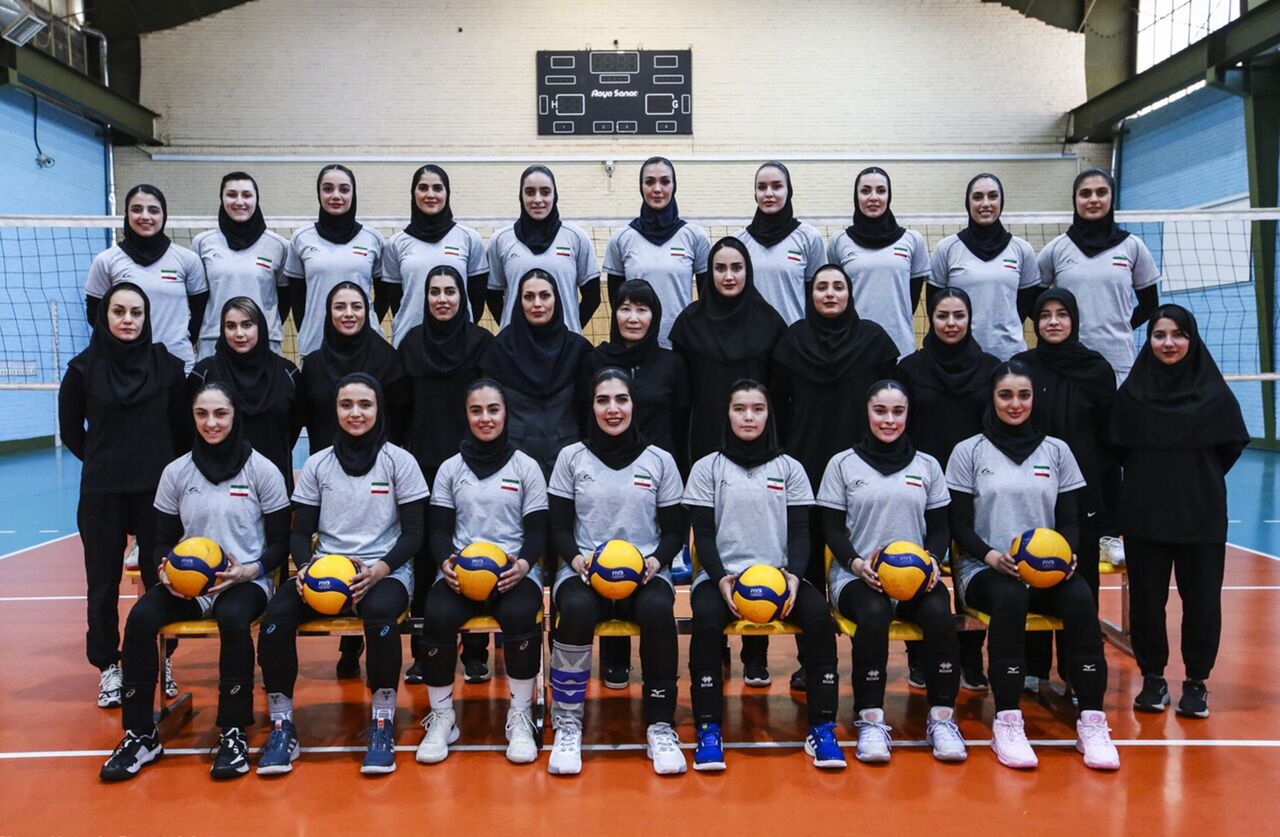نمایش قدرت دختران والیبالیست ایران