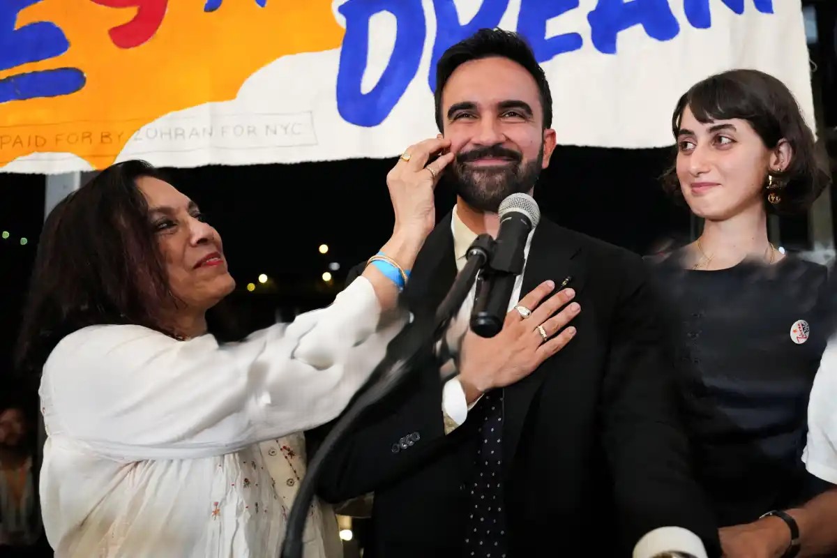 عکس زهران ممدانی و همسرش