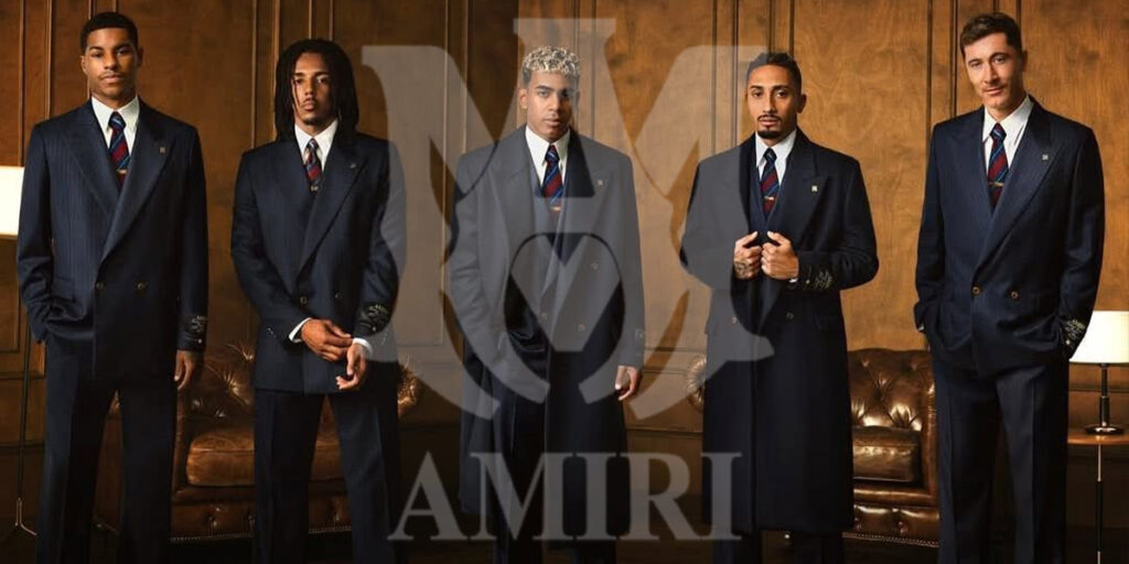 امیری طراحی کت و شلوار بازیکنان بارسلونا امیری طراحی کت و شلوار بازیکنان بارسلونا