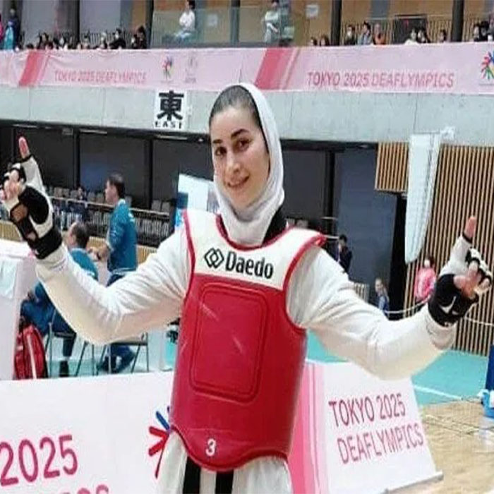 طلای المپیک ناشنوایان برای فاطمه‌زهرا زلیکانی