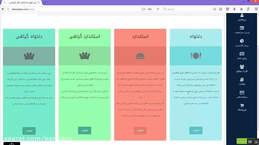 برنامه رژیم دکتر کرمانی برنامه رژیم دکتر کرمانی