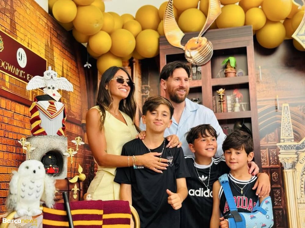 عکس لیونل مسی و فرزندانش عکس لیونل مسی و فرزندانش